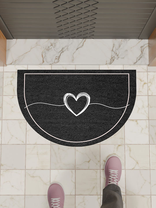 SteweHome Non-Slip Black Doormat Thickness 10mm
