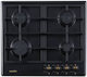 NobeLTek Εστία Υγραερίου Αυτόνομη 58x48εκ. Anthracite Grey