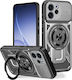 Techsuit Gray Silicone Back Cover (Oppo Reno15 F)