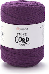 Yarnart Macrame Cord 5mm 777 Fucsia Închis