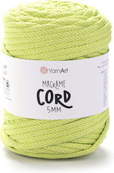 Yarnart Macrame Cord 5mm 755 Verde Deschis