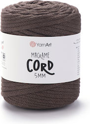 Yarnart Sfoară Macrame 5mm 769 Maro Închis