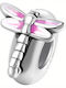 Pandora Silber Hängende Charm Rosa