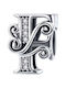 Pandora Charms Pendant Charms Letter F Silver 925
