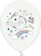 Balon Unicorn Alb 30 cm