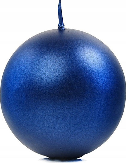 PartyDeco Lumânare Decorativă Glob Albastru