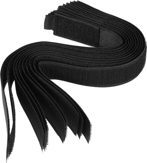 Vorel Vorel Klebeband Klettverschluss-Band Schwarz 300mm 10 Stück 5906083062889