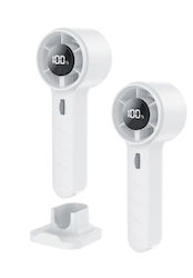 Roza Sl612 Турбо Вентилатор Преносим Ръчен Usb Презареждаем Digital Display & 100 Скорости Бял Roza Sl612 Турбо Вентилатор Преносим Ръчен Usb Презареждаем Digital Display & 100 Скорости Бял