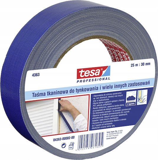 Tesa Bandă Adezivă de Țesătură Albastră 25m x 30mm 4042448061805