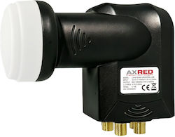 Axred Quad Lnb Lx-40 0.1db Gold Line Universal