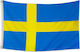 Flag of Sweden Polyester with a Stake 150x90cm