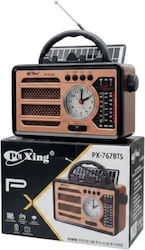 PX-767BTS Retro Φορητό Ραδιόφωνο Ηλιακό με Blue...