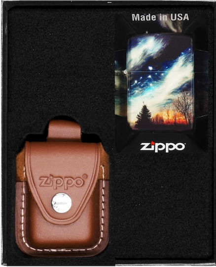 Zippo Winddichter Feuerzeug Flamme in Transparent Farbe