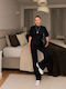 Women's Black Set with Trousers with Rubber Band in Loose Fit