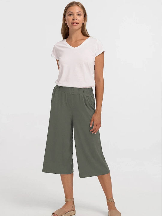 Ans Performance Damen Zip-Culottes Khaki ANS-334-Light