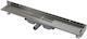 Linear Drain Stainless Steel Flange Siphon Full Grate