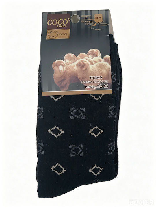Coco&Hana Мъжки Чорапи Черен
