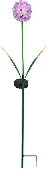 Decorative Led Flower On A Stick Lilac H70