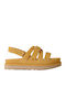 Goldenstar Дамски Сандали Flatforms Жълти