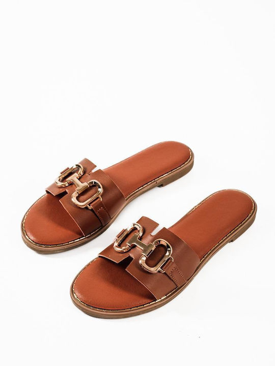 The Shoemart Women's Flat Sandals Tabac Brown