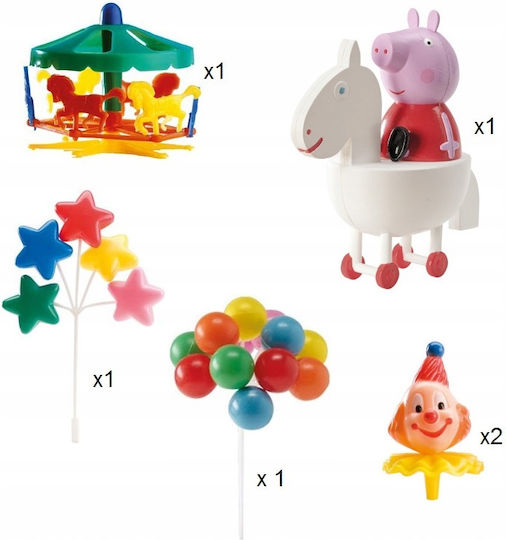 Cake Decoration Peppa Pig Birthday 6pcs