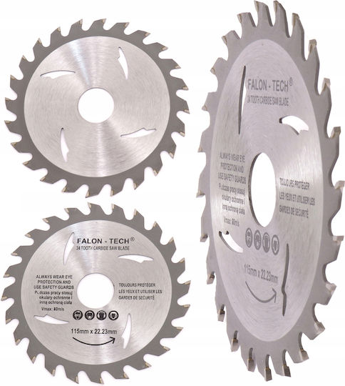 Falon-Tech Falon-Tech Schleifscheiben Für Holz Mit 24 Klinge 115mm