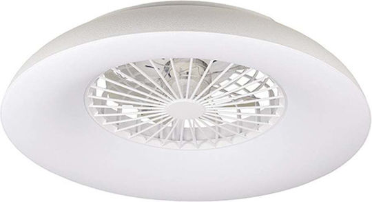 123led Deckenventilator 60cm mit Leuchte Weiß