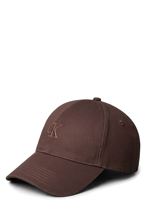 Calvin Klein Bestickte Monogramm Kappen Damen Calvin Klein Braune Lv04k5024g-bal Calvin Klein Bestickte Monogramm Kappen Damen Calvin Klein Braune Lv04k5024g-bal