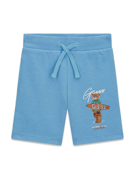Guess Kids Fabric Active Light Blue Shorts/Bermuda