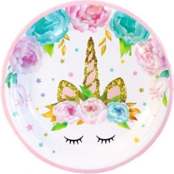 Unicorn Plates 18cm 6pcs