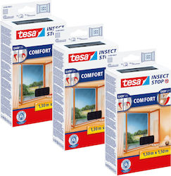Tesa Moskitonetz Fenster mit Klebeband aus Poly...