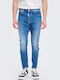 Ανδρικό Παντελόνι Τζιν με Slim Εφαρμογή Medium Blue Denim