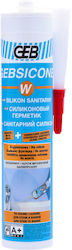 White Sanitary Silicone Gebsicone 310 Ml