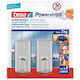 Tesa Plastic Hangers with Sticker 2 Pieces