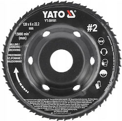 Yato Complete Convex Disc 120x6mm Grinding Milling 13,000 Rpm 22.2mm
