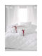 SteweHome Σετ Πάπλωμα Μονό 155x195εκ. Λευκό 800 GSM