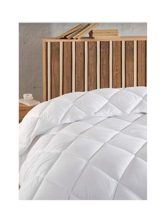 SteweHome Single Quilt with Microfiber Filling 155x215cm White