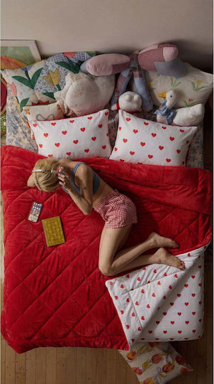 SteweHome Персон И Половина 195x215 cm Червено