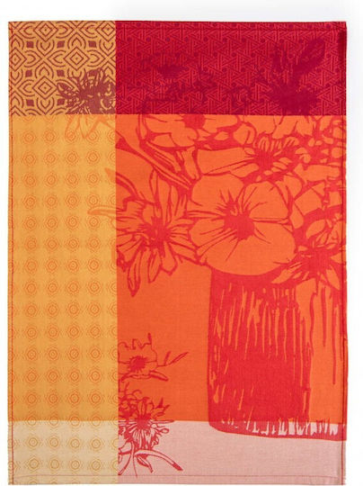 Zwoltex Kitchen Towel Made of 100% Cotton in Red Colour 50x70cm