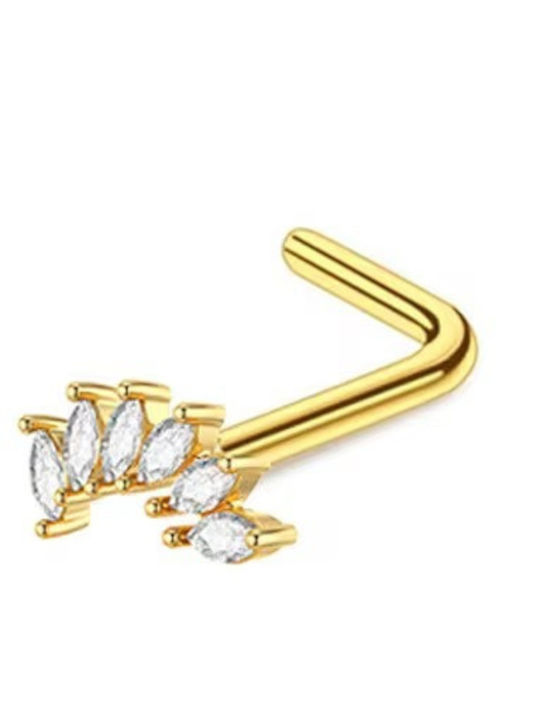 Amalfi Accessories Ohrring Nase aus Stahl