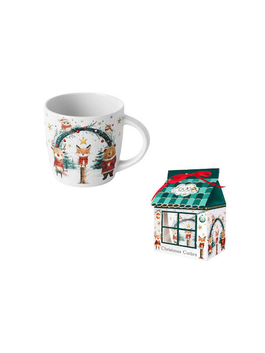 Weihnachtlicher Becher Weiß Weihnachtlicher Becher Weiß