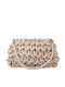 Knitted Women's Shoulder Bag Beige
