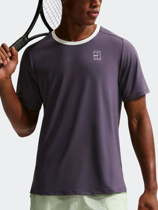 Nike Nikecourt Dri-fit Advantage FZ6910-573 Ανδρική Μπλούζα Λευκή