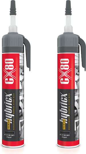 Cx80 Hybricx Universal Sealant Industrial Gray Glue 210g X2