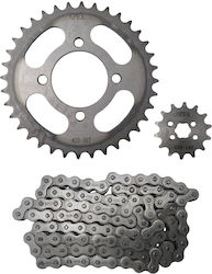 Lanț și Pinion Honda C70 36x14t Hrc45 420h-98l Apex