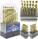 Falon-tech Hss Metal Drill Bit Set 1-10mm 19pcs Din 338