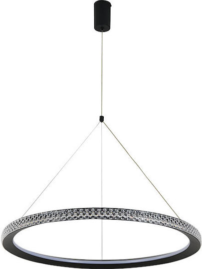 Horoz Electric Κρεμαστό Φωτιστικό Μαύρο LED με Φυσικό Λευκό Φως