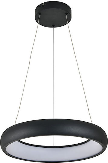 Horoz Electric Κρεμαστό Φωτιστικό Μαύρο LED με Φυσικό Λευκό Φως