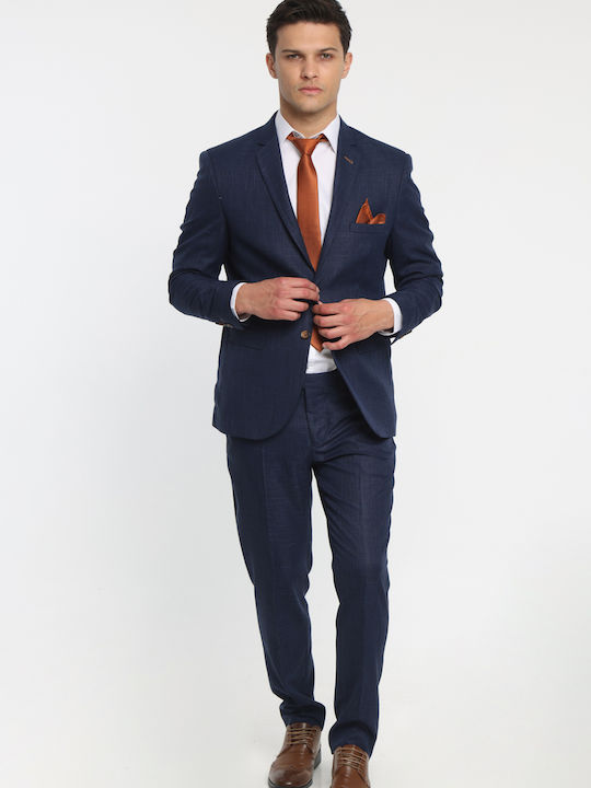 Men's Suit with Slim Fit Ble