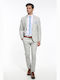 Summer Men's Groom's Suit with Slim Fit Gray